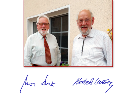 Ihr Uwe Lenz, Ortsbürgermeister und Norbert Lazay, Pfarrer.